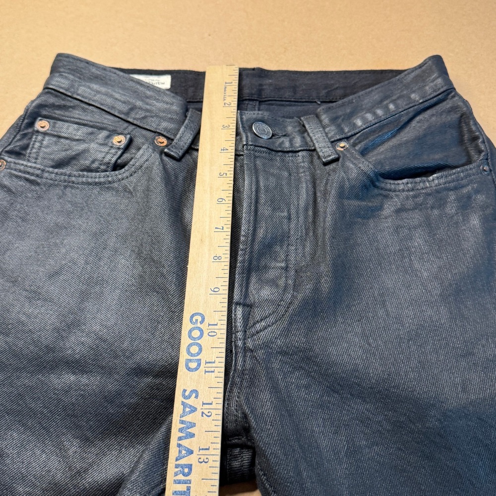 Levi's Premium 501 '54 Jeans W28 L32 Black Coated Wax Straight Leg Denim - Picture 10 of 12